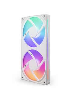 NZXT F240 RGB Core 240mm Single-Frame RGB Fan Unit, Versatile Connectivity, Optimal Performance, Fluid Dynamic Bearings, Radiant RGB Lighting, PWM Control, Silent Operation, White | RF-U24HF-W1  - Image 2