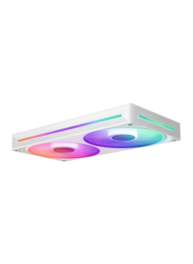 NZXT - F240 RGB Core 240mm Single-Frame RGB Fan Unit, Versatile Connectivity, Optimal Performance, Fluid Dynamic Bearings, Radiant RGB Lighting, PWM Control, Silent Operation, White | RF-U24HF-W1 - Image 1