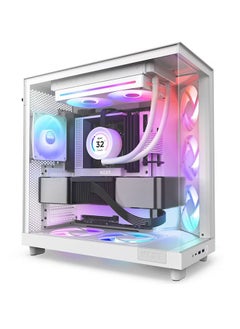 NZXT F240 RGB Core 240mm Single-Frame RGB Fan Unit, Versatile Connectivity, Optimal Performance, Fluid Dynamic Bearings, Radiant RGB Lighting, PWM Control, Silent Operation, White | RF-U24HF-W1  - Image 5