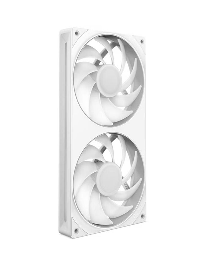 NZXT - F240 RGB Core 240mm Single-Frame RGB Fan Unit, Versatile Connectivity, Optimal Performance, Fluid Dynamic Bearings, Radiant RGB Lighting, PWM Control, Silent Operation, White | RF-U24HF-W1 - Image 1