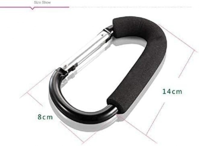SCIENISH Stroller Hook Organizer Accessories for Hanging Diaper, Shopping Bags, Purses. Fits All Car Seats, Baby Joggers, Prams, shopping carts(2 Pack) Simple multifunctional build - Image 5