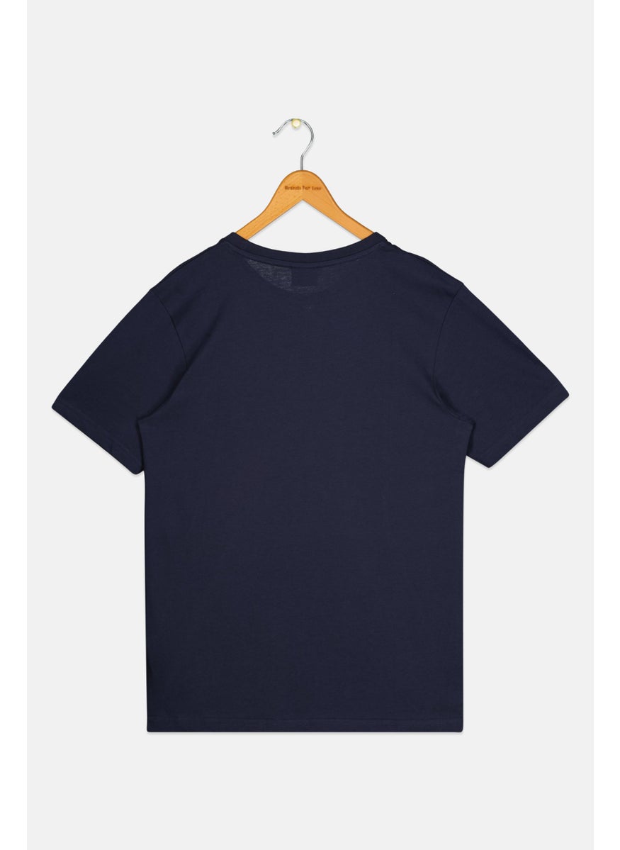 Nautica Competition - Kids Boys Brand Logo Short Sleeve T-Shirt, Navy - Image 1