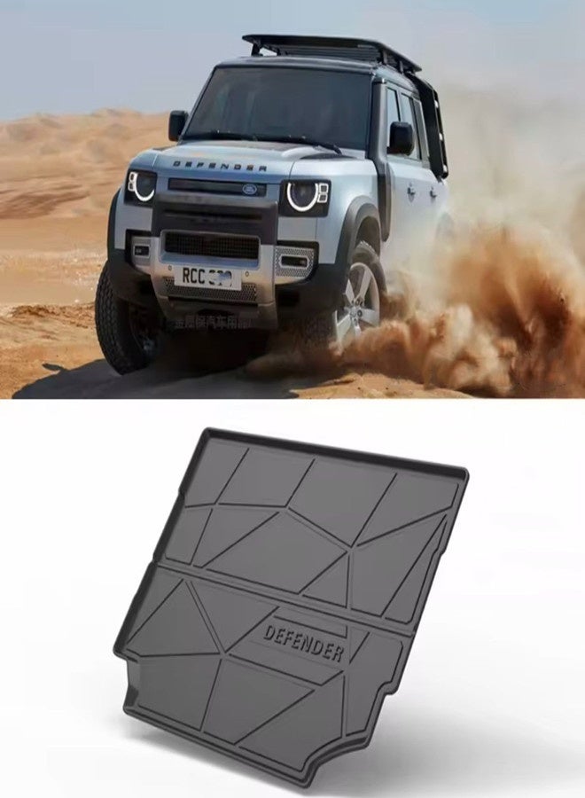Rear Cargo Mat for Land Rover Defender, Boot Liner Trunk Mat for Defender 2020+ 5door Models, Heavy Duty Mats - Image 1