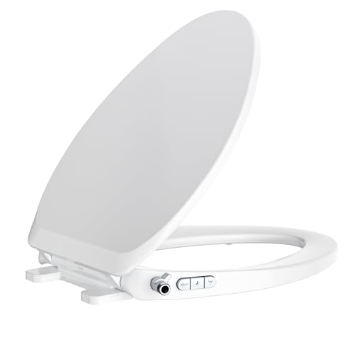 Clirass Bidet Toilet Seat – Non-Electric, Self-Cleaning Dual Nozzles for Frontal & Rear Wash, Adjustable Water Pressure, Slow-Close Lid, Fits Elongated Toilets – Hygienic & Eco-Friendly Upgrade (Contemporary) - Image 1