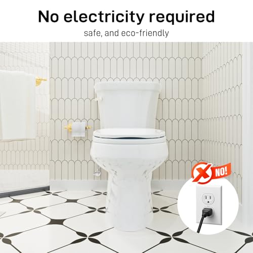 Clirass Bidet Toilet Seat – Non-Electric, Self-Cleaning Dual Nozzles for Frontal & Rear Wash, Adjustable Water Pressure, Slow-Close Lid, Fits Elongated Toilets – Hygienic & Eco-Friendly Upgrade (Contemporary) - Image 3