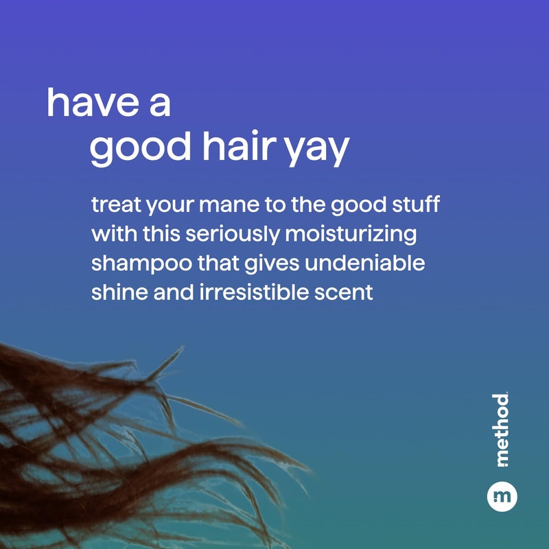 Method Moisturizing Shampoo, Simply Nourish with Shea Butter, Coconut, and Rice Milk Scent Notes, Paraben and Sulfate Free, 14 oz (Pack of 1) - Image 2