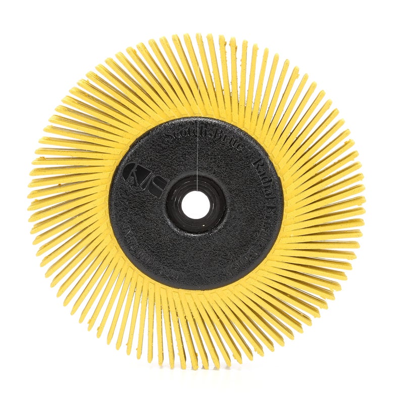 Cubitron 3M Cubitron Radial Bristle Brush, 6 in x 1/2 in x 1 in 80 With Adapter, 1/EA - Image 1