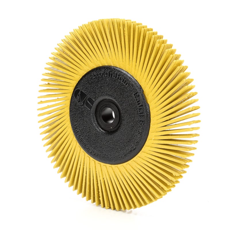 Cubitron 3M Cubitron Radial Bristle Brush, 6 in x 1/2 in x 1 in 80 With Adapter, 1/EA - Image 4