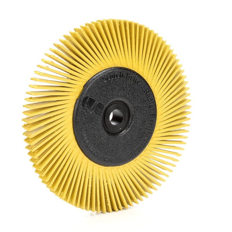 Cubitron 3M Cubitron Radial Bristle Brush, 6 in x 1/2 in x 1 in 80 With Adapter, 1/EA - Image 3