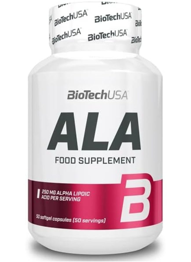BioTechUSA BioTechUSA ALA Alpha Lipoic Acid, 250mg - 50 caps 