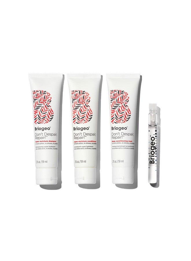 بريوجيو لا تيأس، إصلاح وتقوية + إصلاح مجموعة العناية بالشعر الصغيرة، إصلاح الشعر الجاف التالف أو المعالج بالألوان، مجموعة سفر نباتية خالية من الفالات والبارابين - Image 2