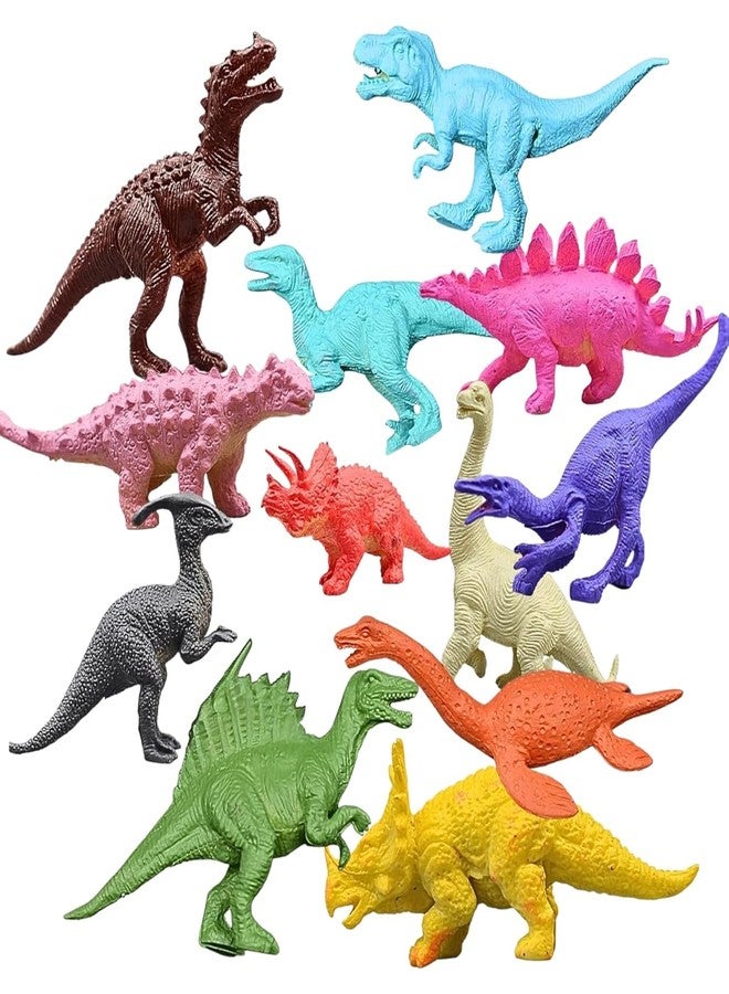 G.FIDEL Dinosaur Kingdom 12 Piece Mini Jurassic Dinosaurs Toys Set, Medium Size Assorted Animal Figures for Kids, Non-Toxic - Image 5