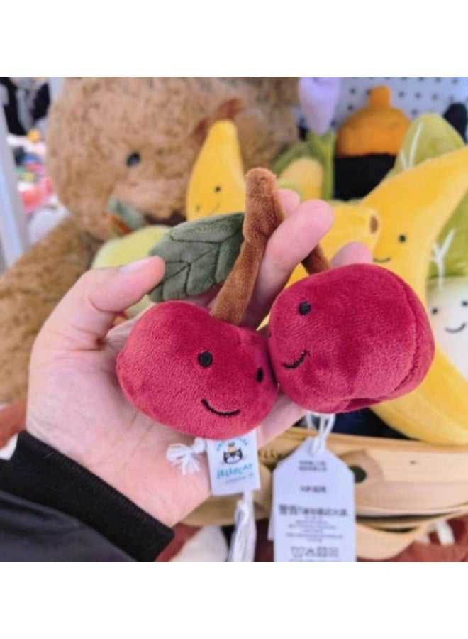 Cute Plush Fruit and Vegetable Series Keychain