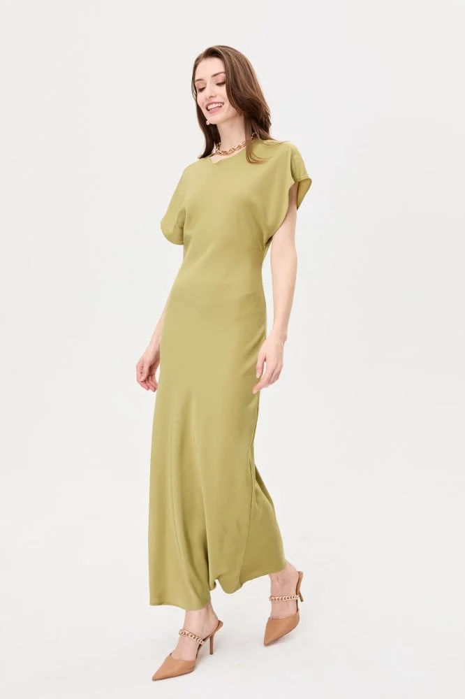 Tenda Olive Maxi Dress