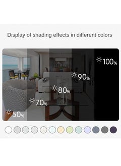 Bluejw 2-Piece Solid Color Blackout Outdoor Curtains Red  - Image 3