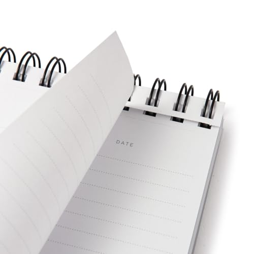 RUSSELL+HAZEL Spiral Memo Notebook, Writing Notebook for Office for Students, 7.5” x 9” x 0.50", 196 Lined Narrow Ruled Pages, White Paper Notepad with Top-Spiral (44314) - Image 2