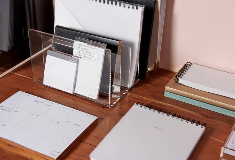RUSSELL+HAZEL Spiral Memo Notebook, Writing Notebook for Office for Students, 7.5” x 9” x 0.50", 196 Lined Narrow Ruled Pages, White Paper Notepad with Top-Spiral (44314) - Image 4