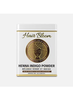 Hair Bloom Natural Brunette Hair Color Herbal Henna  Indigo Mix Hair Color Powder 12 individual sachets 10 gm each Reusable Brush  Tray Included Shiny  Smooth by Pride of India