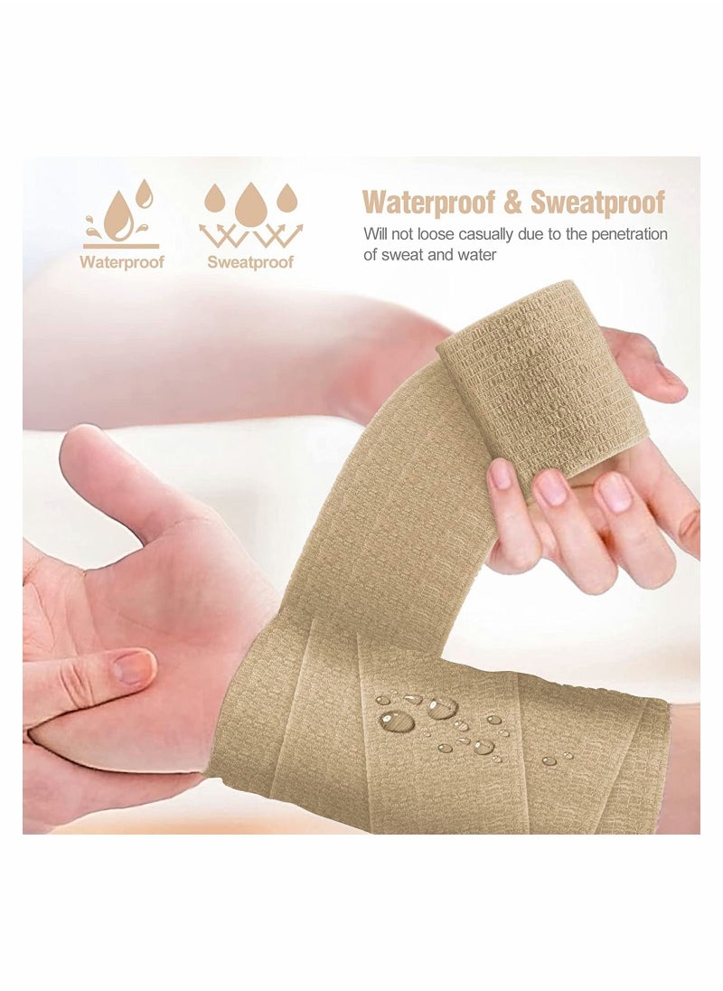 Y&D 12 Pack Self Adhesive Bandage Adherent Cohesive Wrap Bandages 2 Inches X 5 Yards All Sports wrap Tape Breathable Wound  - Image 2