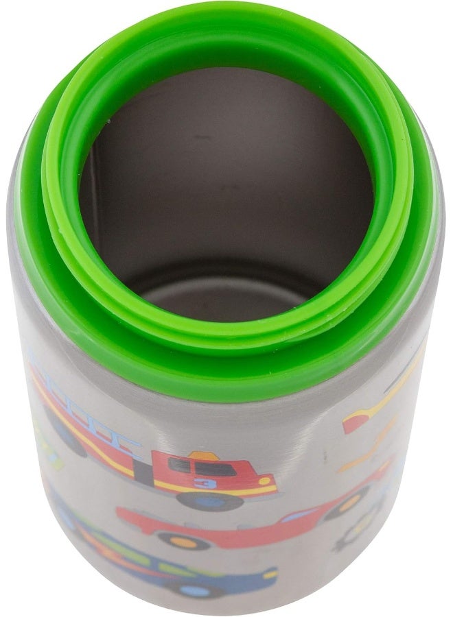 Stephen Joseph Flip Top Stainless Steel Water Bottle - Image 2