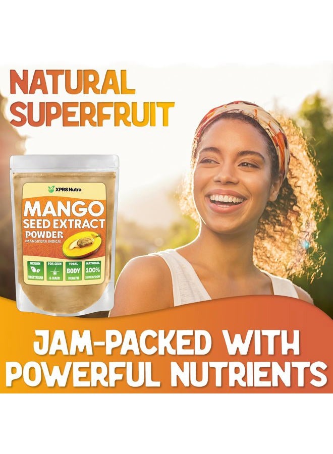 XPRS Nutra Mango Seed Extract Powder - Premium Mango Seeds (Mangifera Indica) - Fresh Mango Seed Powder - Premium Non-GMO Wild Mango Seed Extract Powder - Vegan Friendly Mango Supplement (16 Ounce) - Image 2