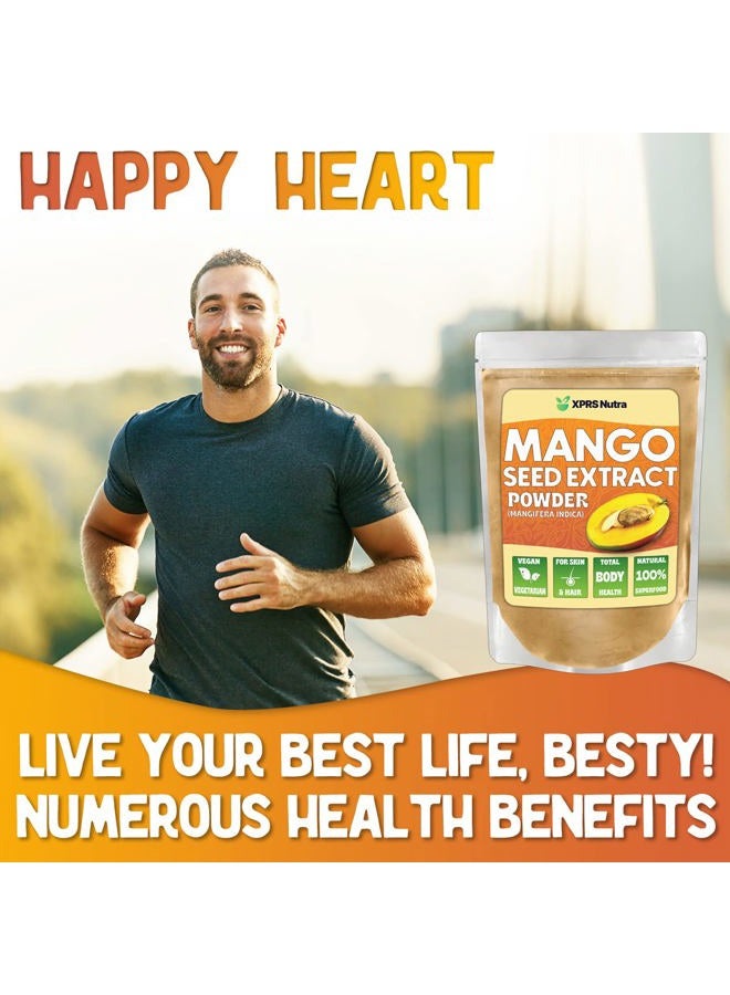 XPRS Nutra Mango Seed Extract Powder - Premium Mango Seeds (Mangifera Indica) - Fresh Mango Seed Powder - Premium Non-GMO Wild Mango Seed Extract Powder - Vegan Friendly Mango Supplement (16 Ounce) - Image 5