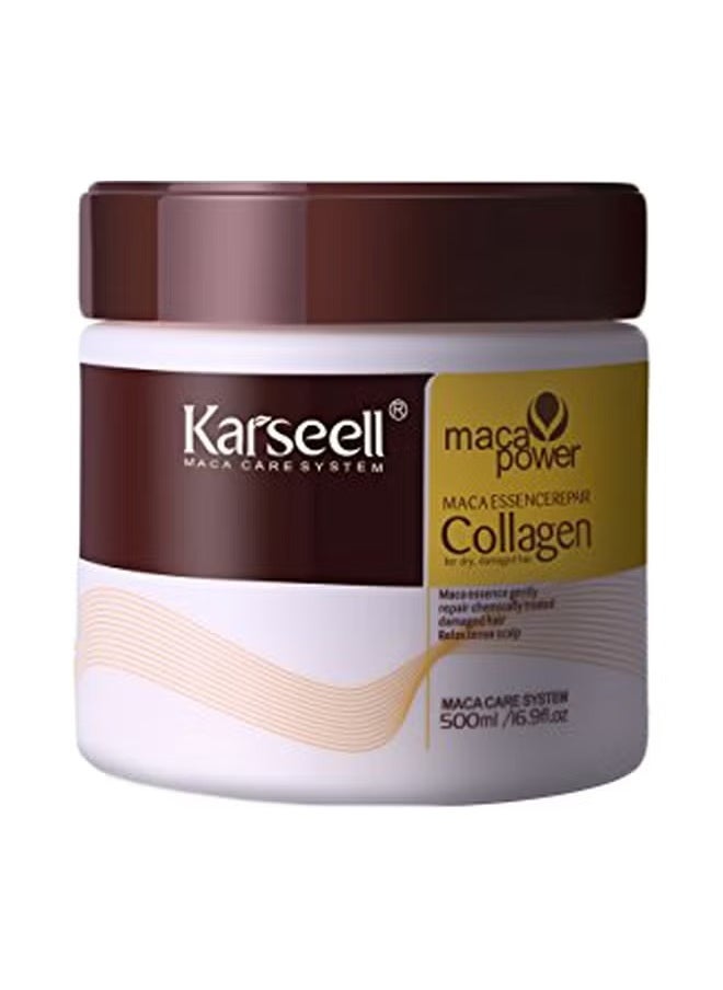 Karseell - Karseell BNC Collagen Hair Treatment Mask - Deep Repair Conditioning Argan Oil Collagen Hair Mask Essence For Dry & Damaged Hair - 500ml - Image 1