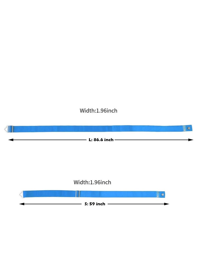 SYOSI Luggage Straps, Suitcase Bungee Belts, Adjustable Suitcase Belts Travel Accessories, Packing Straps Travel Belts Accessories for Business Traveling Packing, L and S size, 2Pack Blue - Image 5