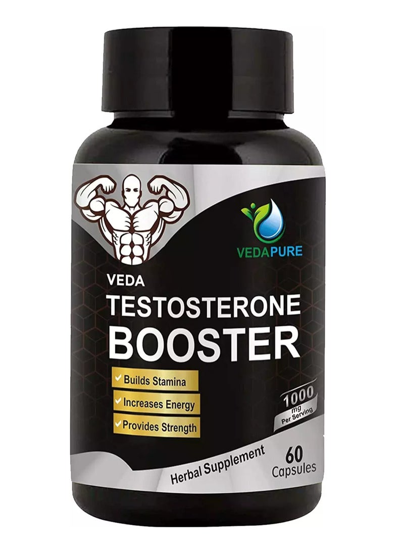 VEDAPURE Teso-19 Energizing Blend Of Ashwagandha, Safed Musli, Shatavari And Chota Gokhru- 60 Capsules  - Image 1