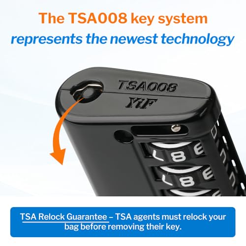 Forge TSA Approved Luggage Locks 4 Digit Combination TSA Travel Locks with TSA008, Open Alert Indicator, Zinc Alloy Body for Luggage, Suitcase, Backpack, and More. 2 15'' Cable Locks. - Image 2