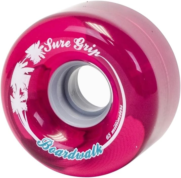 SureGrip Boardwalk Outdoor Roller Skates Wheels | Made with Urethane & 65mm Diameter | Suitable for Complete Wheels Replacement Made in USA (Set of 8 Wheels) - Image 1