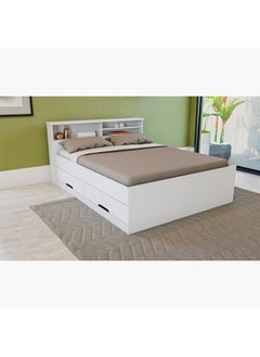 Home Box Londrina Queen Bed With Storage 171 x 97 x 226cm  - Image 1
