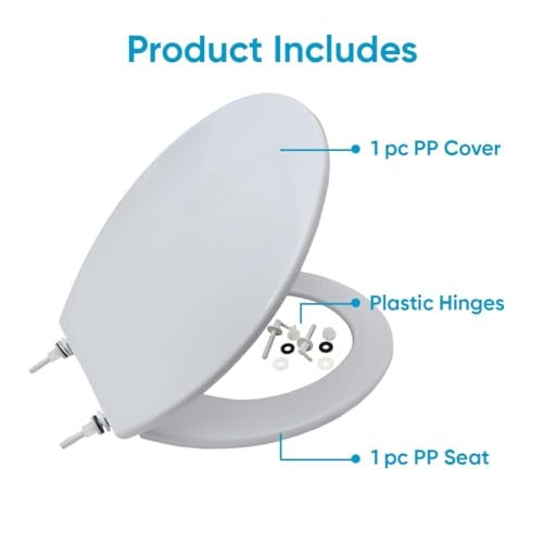 Parryware Comfort + Seat Cover | E83411C |White Toilet Seat Cover | For Bathroom Fixtures - Image 4
