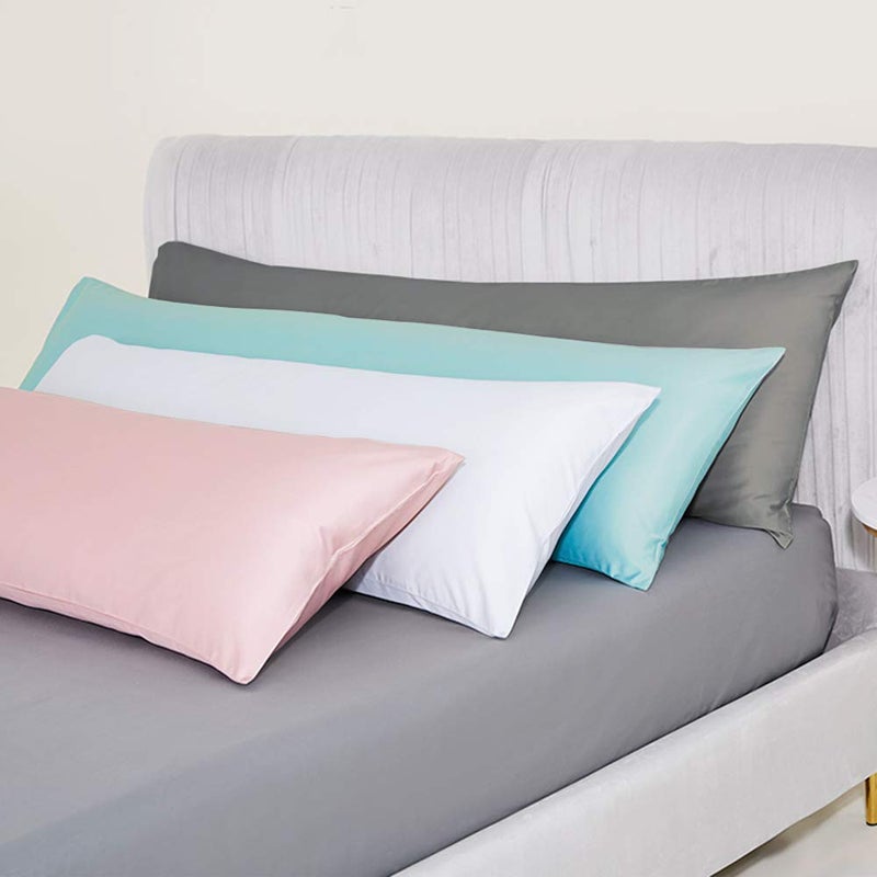 NTBAY Egyptian Cotton Body Pillowcase - 500 Thread Count Cotton Body Pillow Cover - Soft and Breathable Envelope Closure Body Pillowcase for Adults  20x54 Inches  Brown - Image 2
