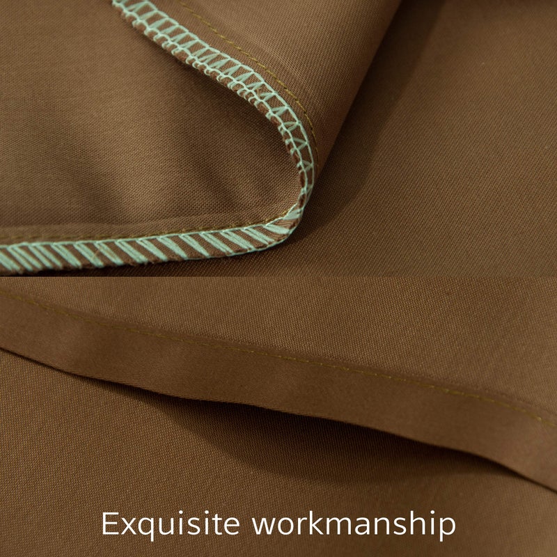 NTBAY Egyptian Cotton Body Pillowcase - 500 Thread Count Cotton Body Pillow Cover - Soft and Breathable Envelope Closure Body Pillowcase for Adults  20x54 Inches  Brown - Image 3