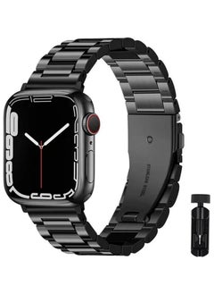 keloray Compatible Apple Watch Straps  42mm 44mm 45mm 49mm, Stainless Steel iWatch Band with Case for Apple Watch Series 8/7/6/5/4/3/2/1/SE/SE2/Ultra  - Image 1