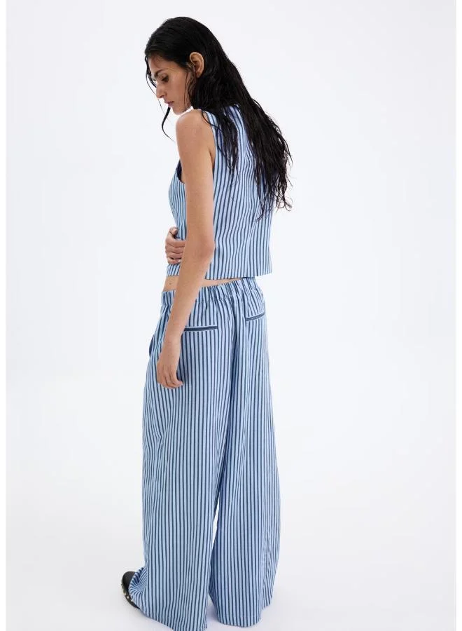 مانجو Striped Flowy Trousers