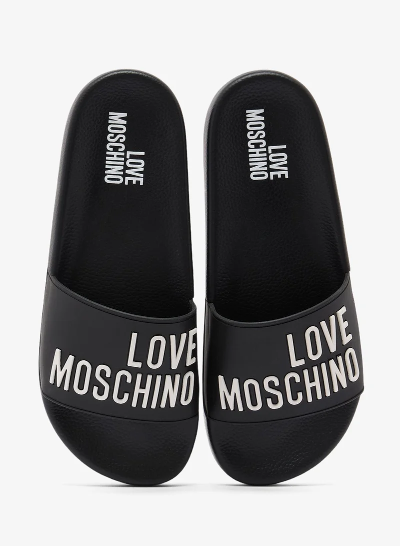 Love Moschino  Pool Slide Mules for Women | Best Price UAE