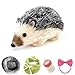 VOLOBE 5 Inches Silicone Hedgehog Realistic Silicone Animal as Silicone Piglet Companion with Sleeping Pad Accessories for Kids Boy Girl Birthday Handmade Gift Black Hedgehog - Image 2