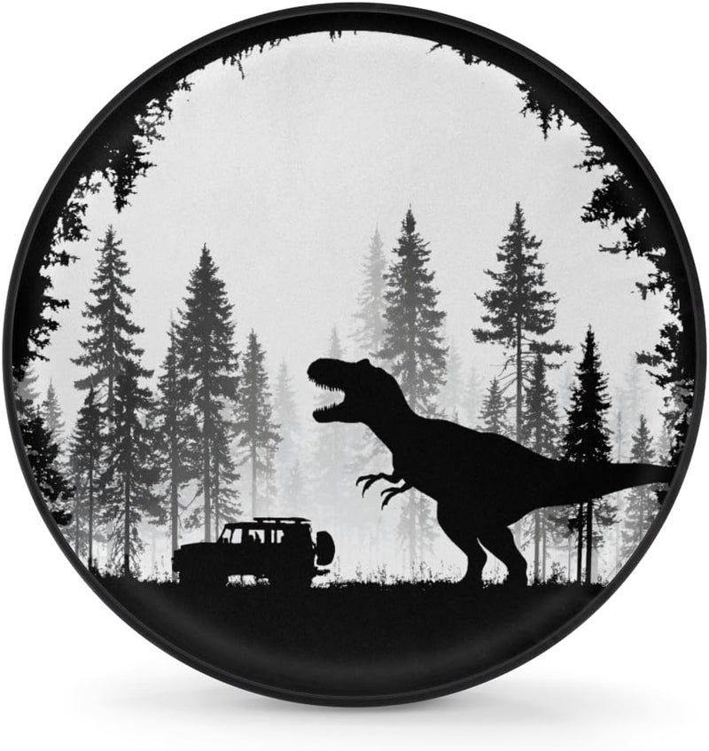 cfpolar Spare Tire Cover for RV Trailer,Dinosaur Waterproof Sun Leather Wheel Cover,Camper Spare Tire Covers Fit for Jeep Travel Trailer SUV Truck Accessories (15 in for Diameter 27” - 29”),F-5 - Image 1