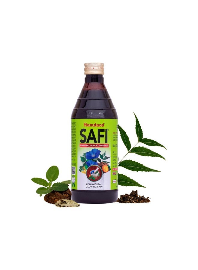 Hamdard Safi Blood Purifier Syrup for Healthy & Glowing Skin | 100% Pure | Clear Stomach | Helps to improving Liver Function | 500ml | Pack of 1 - Image 1