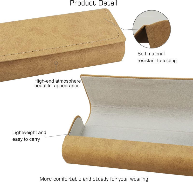 VisionGlobal Hard Shell Eyeglass Case for Eyeglasses and Sunglasses for Men/Women and Kids - Image 2