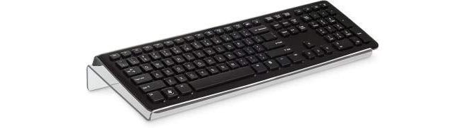 DLEIN Acrylic Keyboard Stand for Office Desk, 5mm Thickness Acrylic Riser Ticker Than Others, Ergonomic Tilted Computer Holder Home Table with Scratch-Free Protection (218 ) - Image 2
