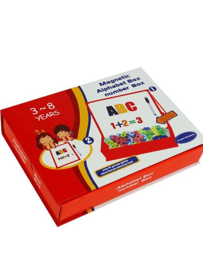 Rich Life Magnetic Alphabet & Number Learning Box for Kids 3-8 Years | Educational Letter & Number Matching Set | Montessori Spelling & Math Learning Toy | Early Learning Activity Box - Image 2
