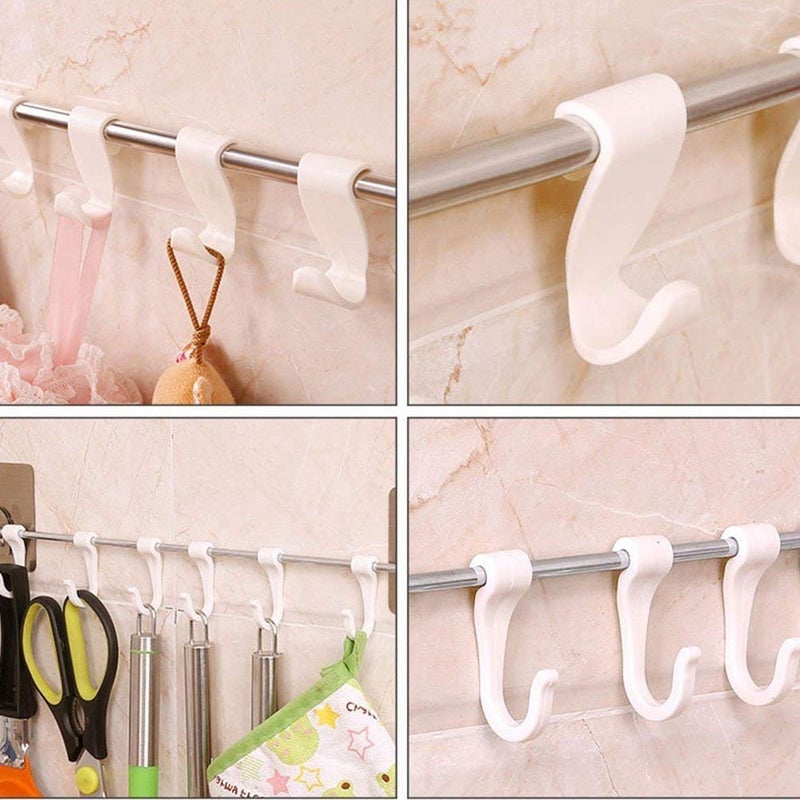 Swami Enterprise Magic Sticker Series Self Adhesive Hook Rail Bar for Bathroom and Kitchen - Image 3