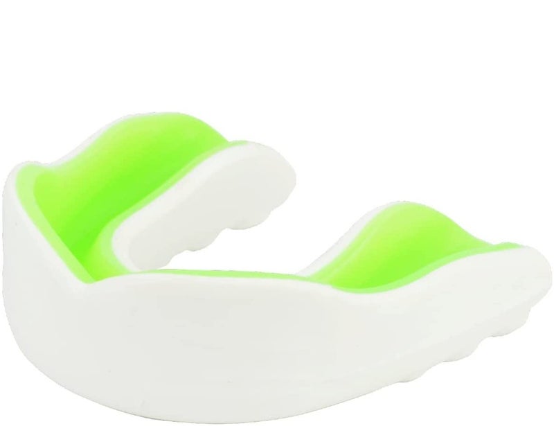 DRANGE Warrior Mouth Guard for Boxing, MMA, karate, taekwondo, Football, Basketball, Hockey, Jiu Jitsu, Adult & Youtard, Works w/Braces Mouth Guard Gum Shield Pack of 2 (WHITE/GREEN) - Image 2
