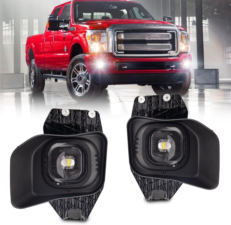 WEZEMLIGHT LED Fog Lights Assembly for Ford F250/F350/F450/F550 Super Duty (2011-2016) with Switch and Wiring Kit - Image 1