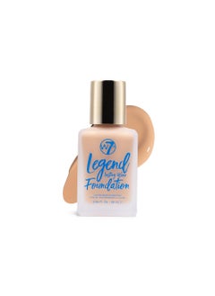 W7 Legend Foundation  Creamy Liquid Foundation for Poreless SemiMatte Medium Coverage  28ml Soft Tan