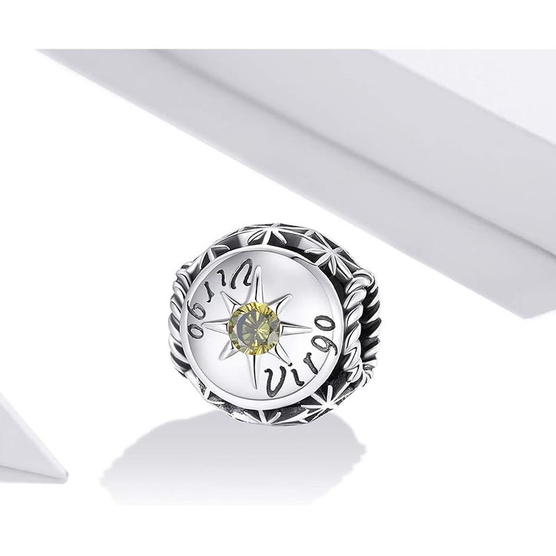 LAMOONY Constellation Charm 925 Sterling Silver Birthstone Charm Anniversary Charm Love Charm Lucky Charm for Pandora Charm Bracelet - Image 4