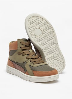 Mister Duchini Boys Panelled High Top Sneakers with Zip Closure  - Image 4